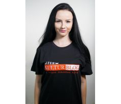 Tričko - Kulturblog čierne, s veľkým logom