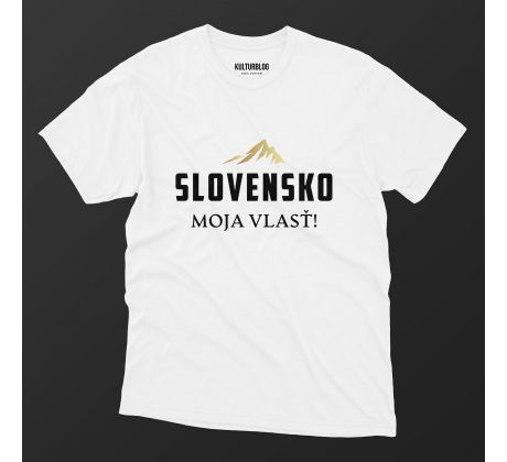 Tričko SLOVENSKO - MOJA VLASŤ (Biele)